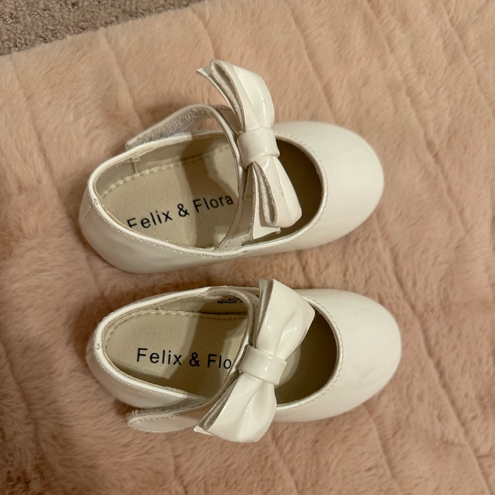 White dress flats